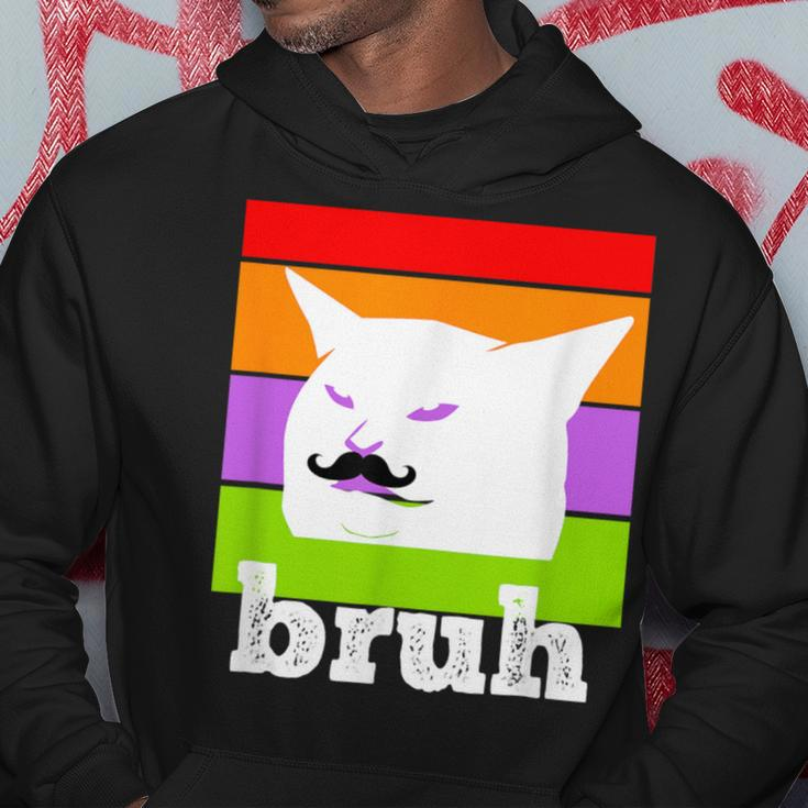 Meme Saying Bruh With Cat-Cinco De Mayo-Mexican Fiesta Hoodie Unique Gifts
