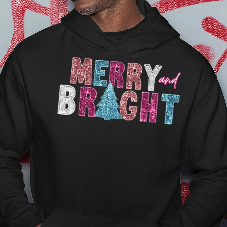 Merry And Bright Christmas Sparkle Family Xmas Pajamas Hoodie Unique Gifts