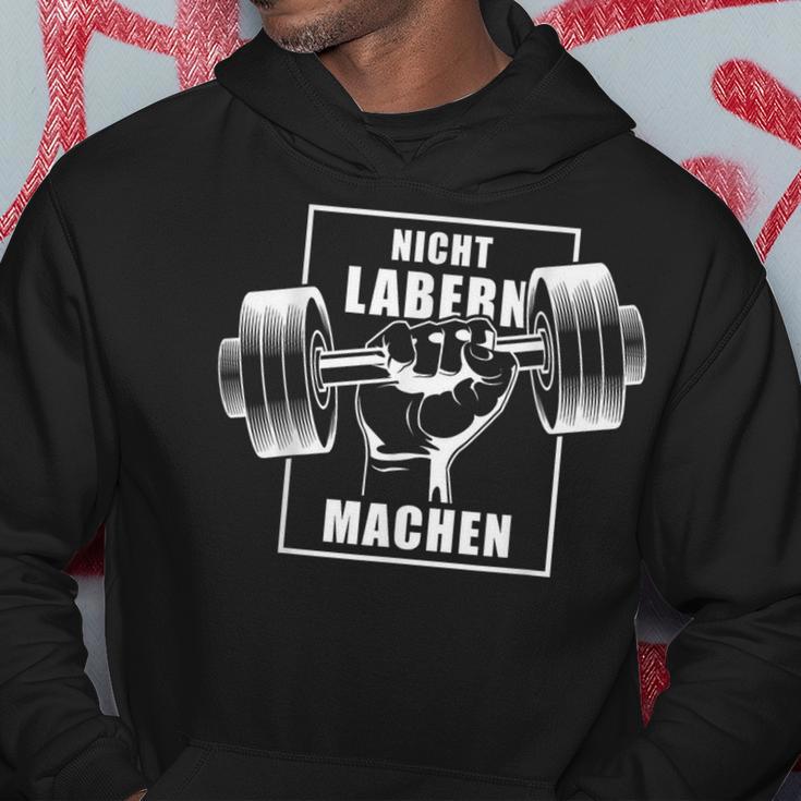 Nicht Labern Machen Kraftsport Bodybuilding Slogan Hoodie Lustige Geschenke