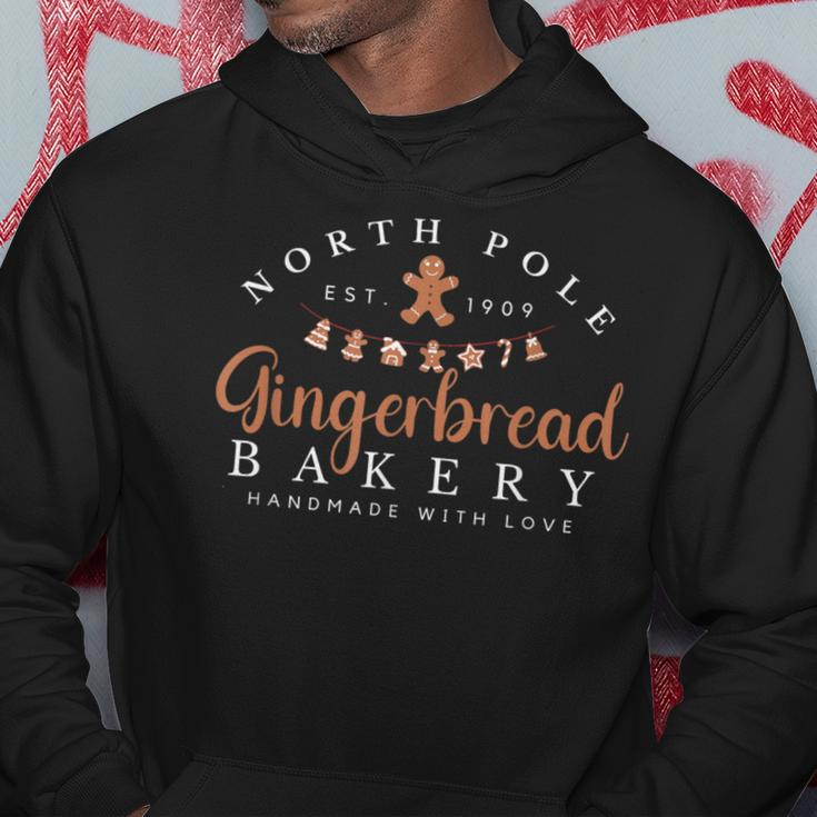 North Pole Gingerbread Bakery Christmas Holiday Hoodie Funny Gifts