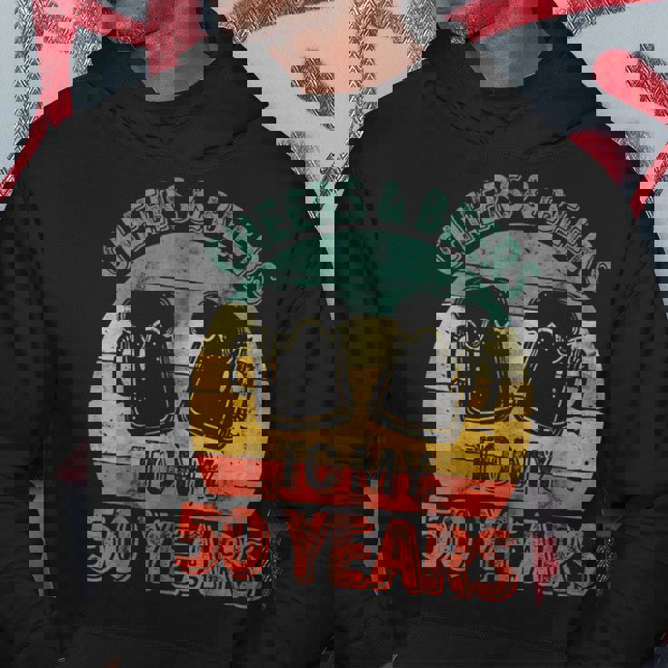 Old Drinker 50Th Cheers And Beers To My 50 Years Hoodie Personalized Gifts