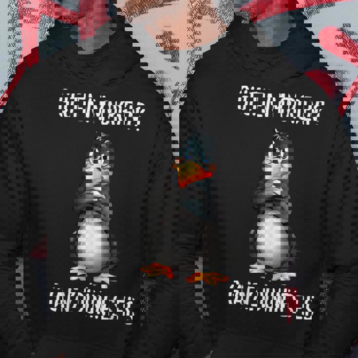 Penguin Guten Morgen Ganz Dünnes Ice Cream S Hoodie Lustige Geschenke
