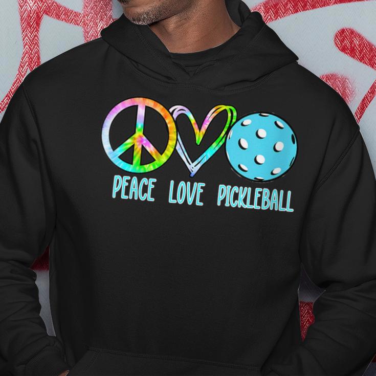 Pickleball Retired Ladies Peace Love Pickleball Hoodie Unique Gifts