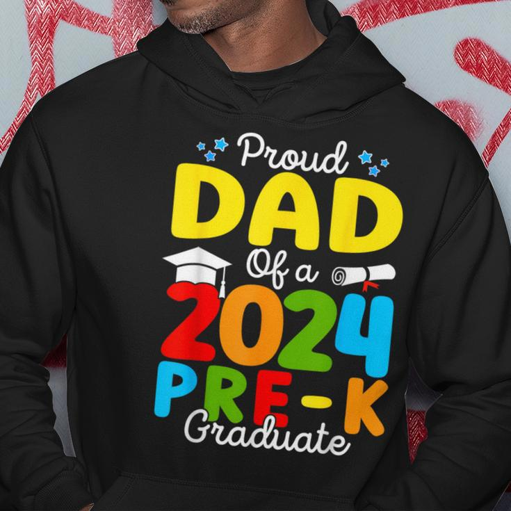 Proud Dad Of A Class Of 2024 Pre-K Graduate Father Hoodie Funny Gifts