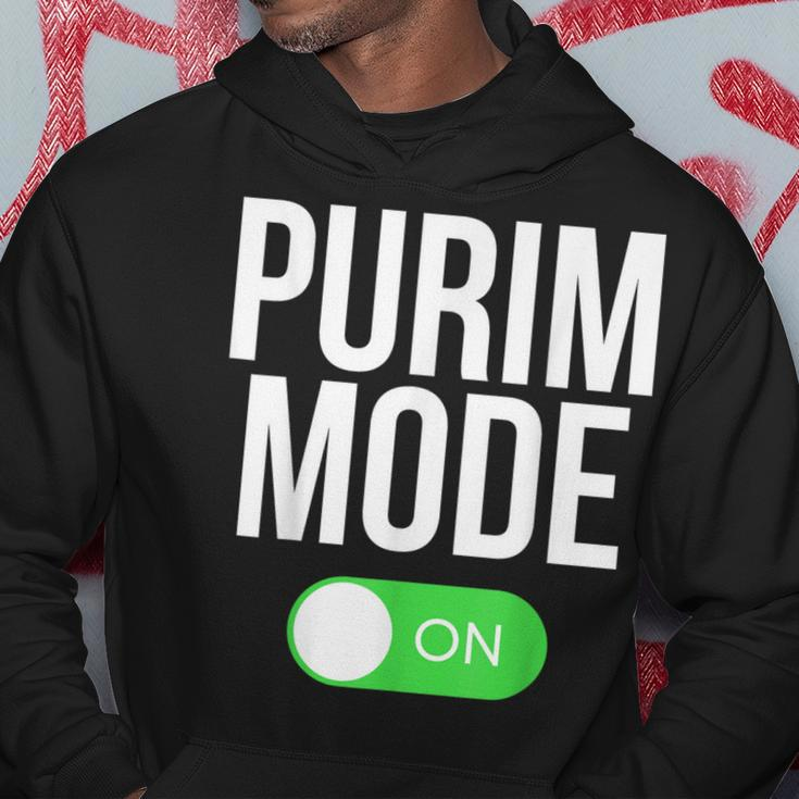 Purim Mode On Purim Festival Costume Hoodie Funny Gifts