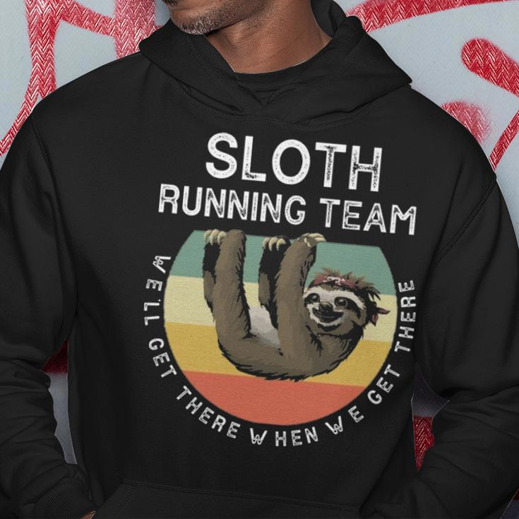 Quote's Sloth Running Team Hoodie Unique Gifts