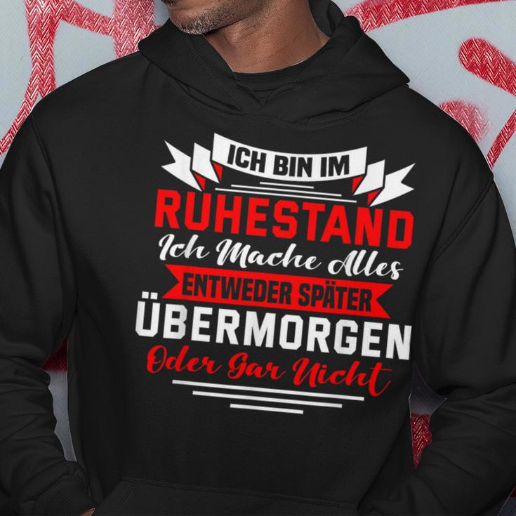 Rentner Rentnerin Ich Bin Im Ruhestand Kapuzenpullover Lustige Geschenke