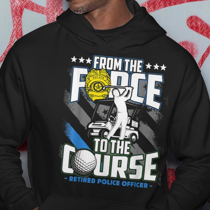Retired Police Officer Golf Retirement Hoodie Unique Gifts