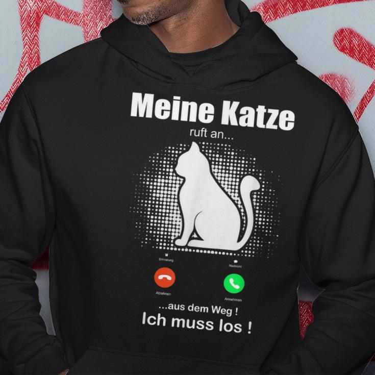 Saying My Cat Ruft An Jahrgang Cats Hoodie Lustige Geschenke