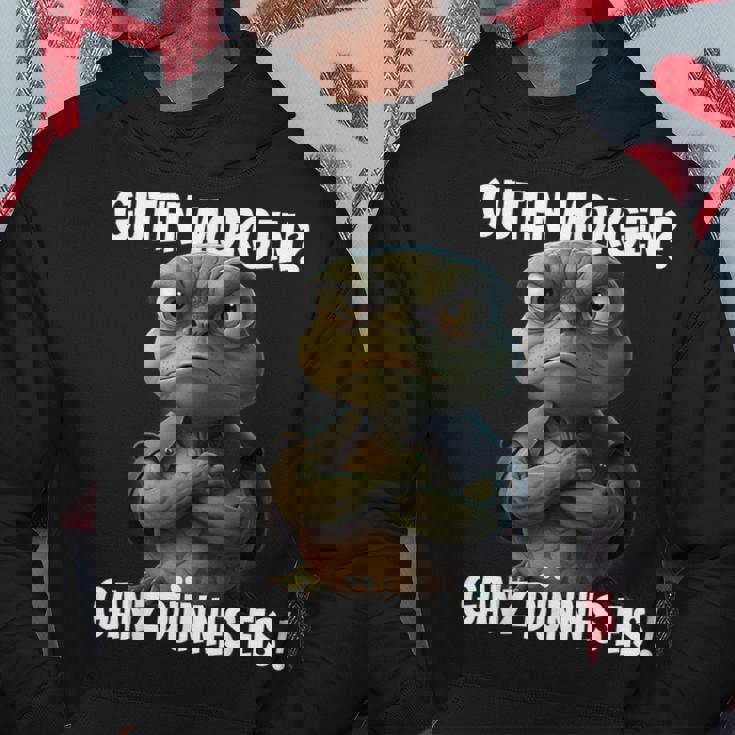 With Saying Guten Morgen Ganz Thin Eis Hoodie Lustige Geschenke