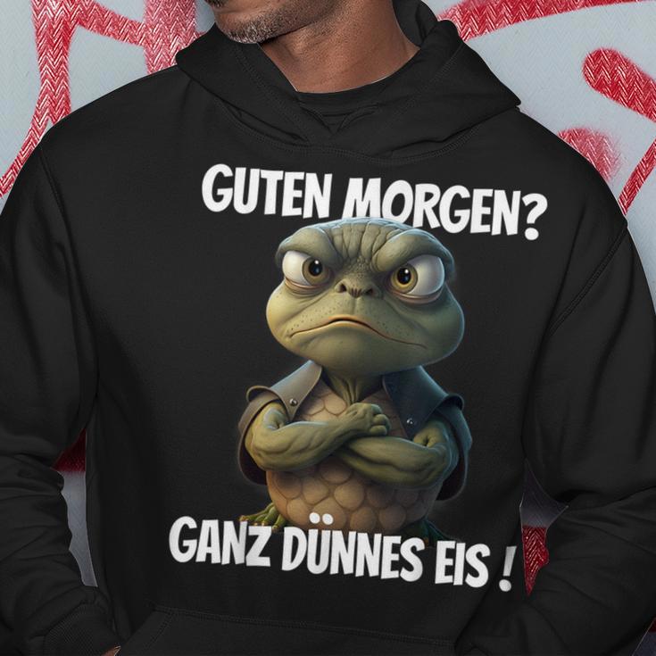 With Saying Guten Morgen Ganz Thin Eis Hoodie Lustige Geschenke