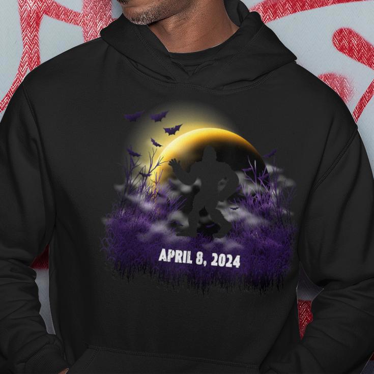 Solar Eclipse April 08 2024 Bigfoot Hoodie Unique Gifts