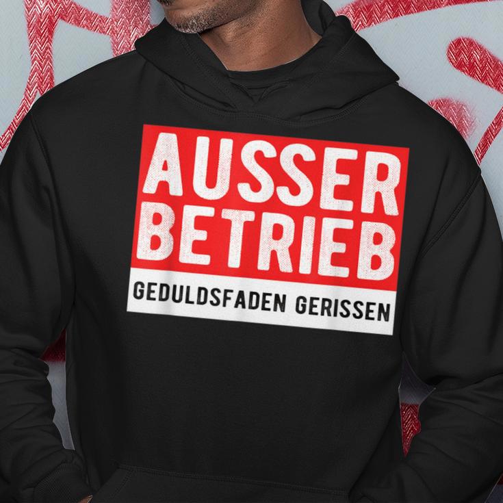 With Text Ausser Betriebs Kapuzenpullover Lustige Geschenke