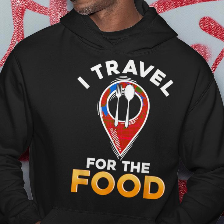 I Travel For The Food Traveling Restaurant Food Critic Hoodie Unique Gifts