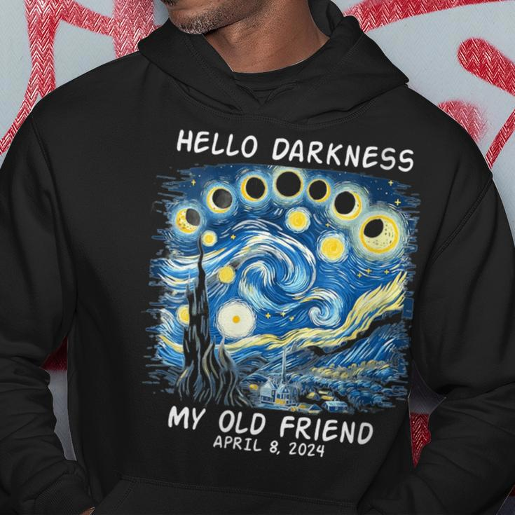 Van Gogh Hello Darkness My Old Friend Solar Eclipse Hoodie Funny Gifts