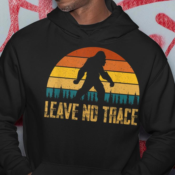 Vintage Leave No Trace Bigfoot Quote Hoodie Unique Gifts
