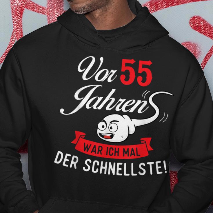 Vor 55 Jahren Der Schleftste Geburtstag Birthday Hoodie Lustige Geschenke