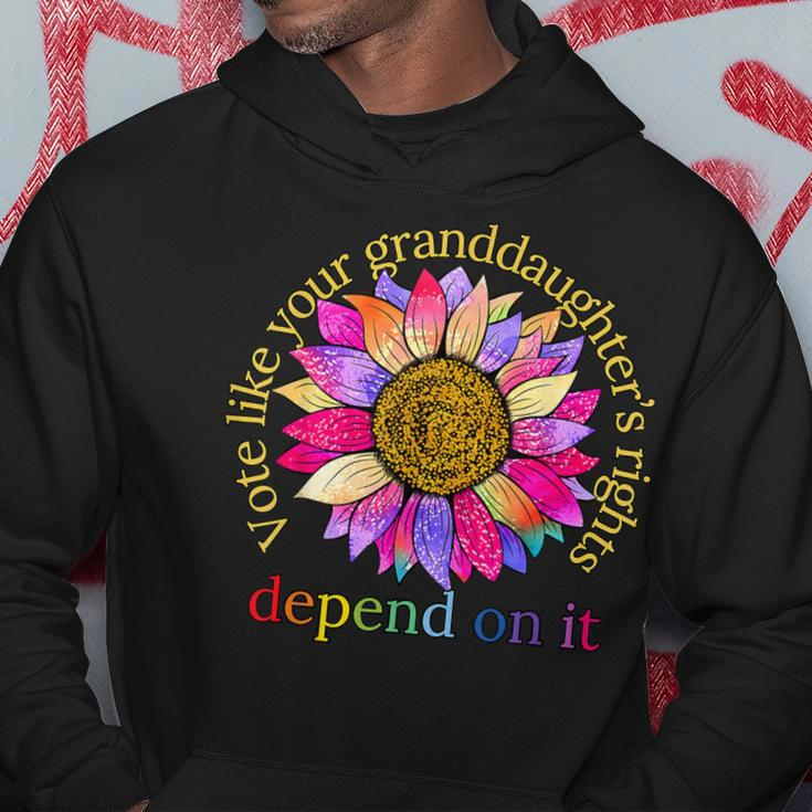 Vote Like Your Granddaughter's Rights Depend On It Hoodie Funny Gifts