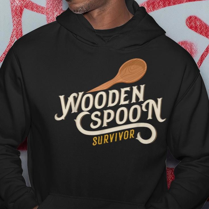 Wooden Spoon Survivor Vintage Retro Humor Hoodie Funny Gifts