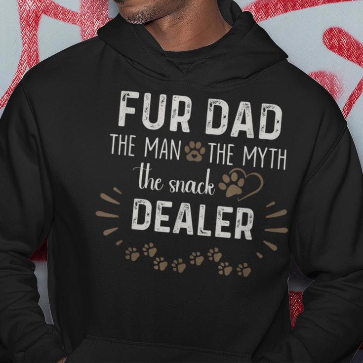 Fur Dad The Man The Myth The Snack Dealer Dog Fathers Day Hoodie Personalized Gifts