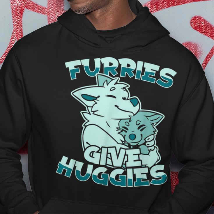 Fursuits Hugging Furs Fursona Fursuiter Furry Fandom Hoodie Lustige Geschenke