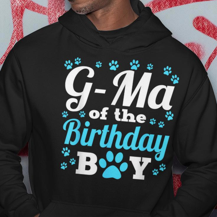 G-Ma Of The Birthday Boy Dog Paw Bday Party Celebration Hoodie Personalized Gifts