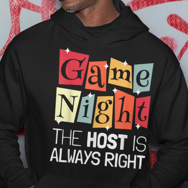 Game Night Host I The Host Is Always Right I Game Night Hoodie Funny Gifts