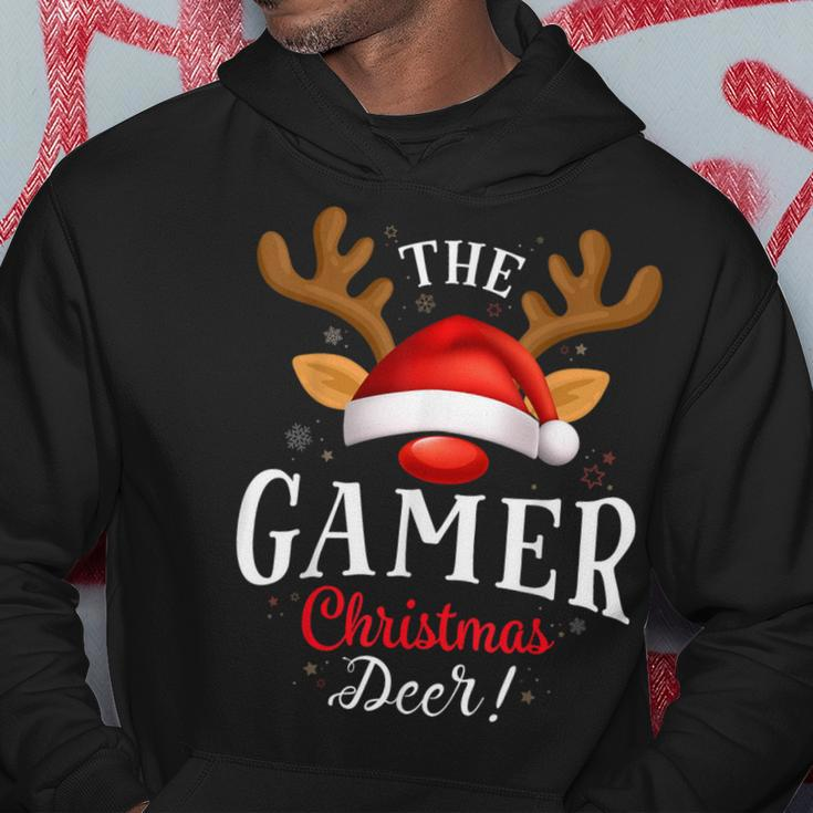 Gamer Christmas Deer Pjs Xmas Family Matching Hoodie Personalized Gifts