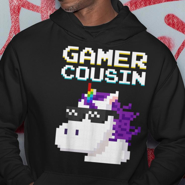 Gamer Cousin Einhorn Pixel Geschenk Multiplayer Nerd Geek Hoodie Lustige Geschenke