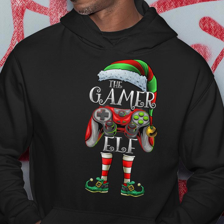 The Gamer Elf Matching Family Christmas Gamer Elf Hoodie Funny Gifts