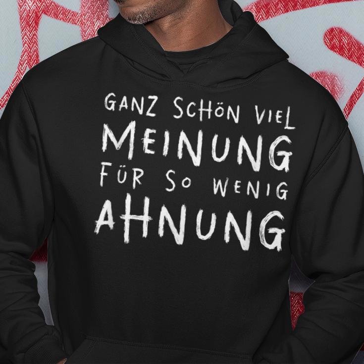 Ganz Schöniel Meinung Für So Wenig Keitung Ironie Ganz Schöniel M Hoodie Lustige Geschenke