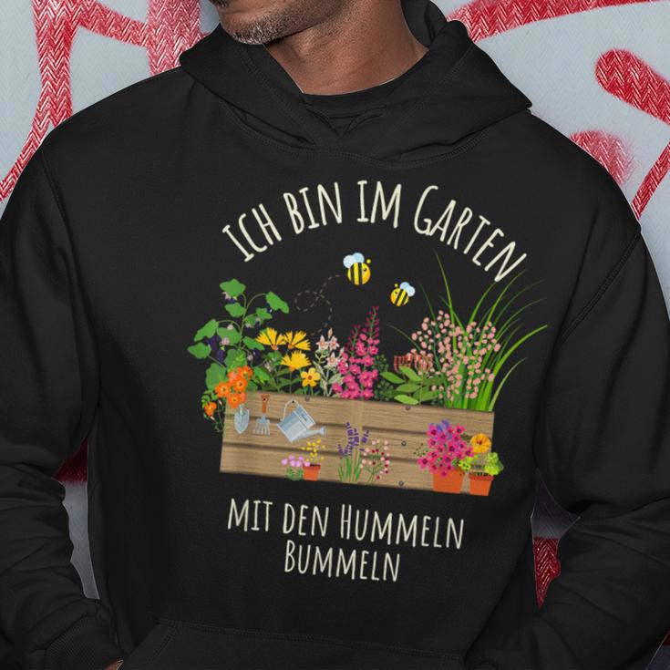 Gärtnerin Gärtner Ich Bin Im Garten Mit Den Hummeln Bummeln Hoodie Lustige Geschenke