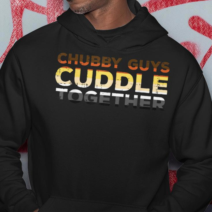 Gay Bear Chubby Guys Cuddle Together Pride Month Lgbtq Men Hoodie Unique Gifts