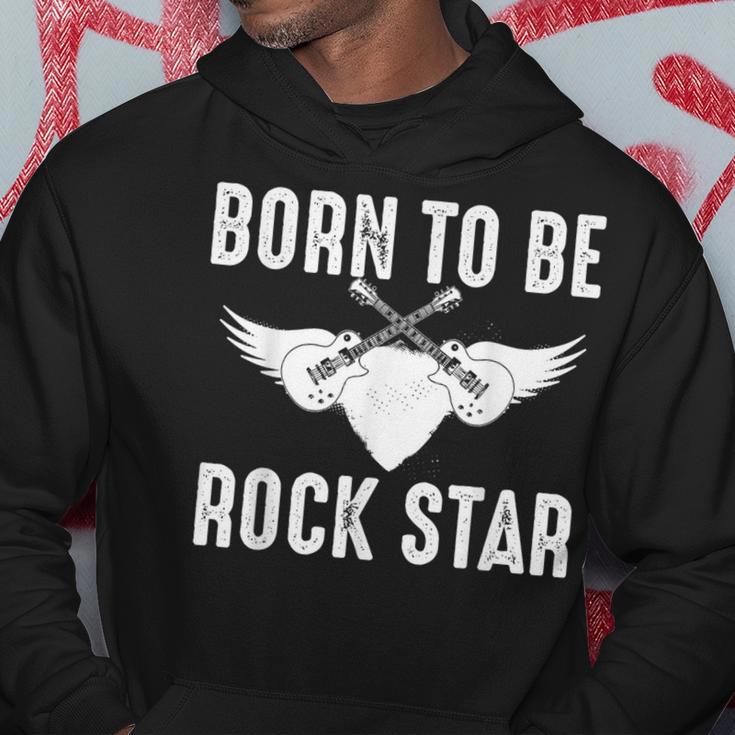 Geboren Um Rockstar Zu Werden Hoodie Lustige Geschenke