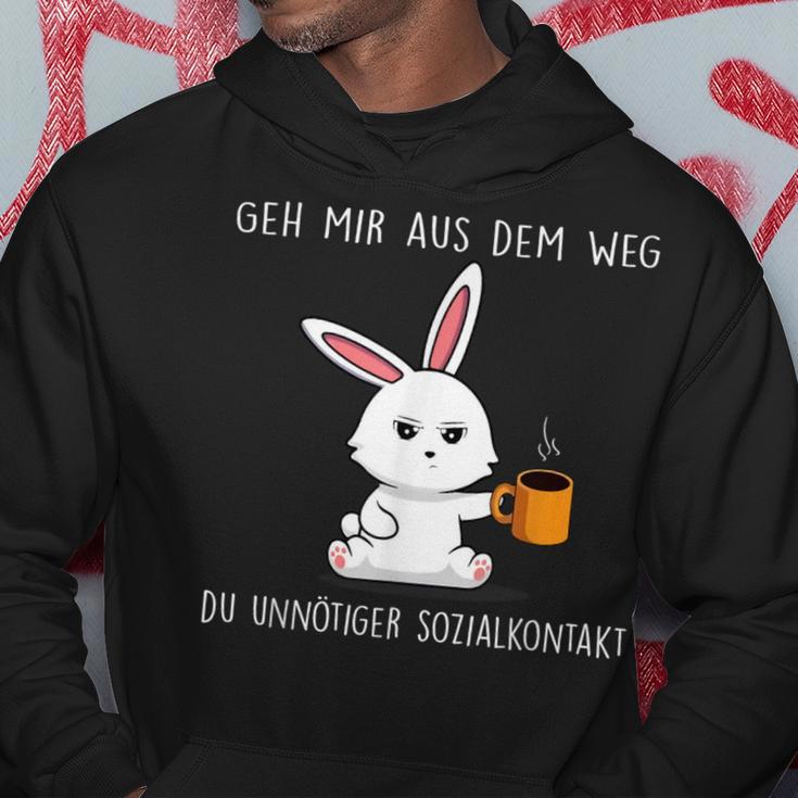 Geh Mir Aus Dem Weg Du Unnötiger Sozialkontakt German S Hoodie Lustige Geschenke