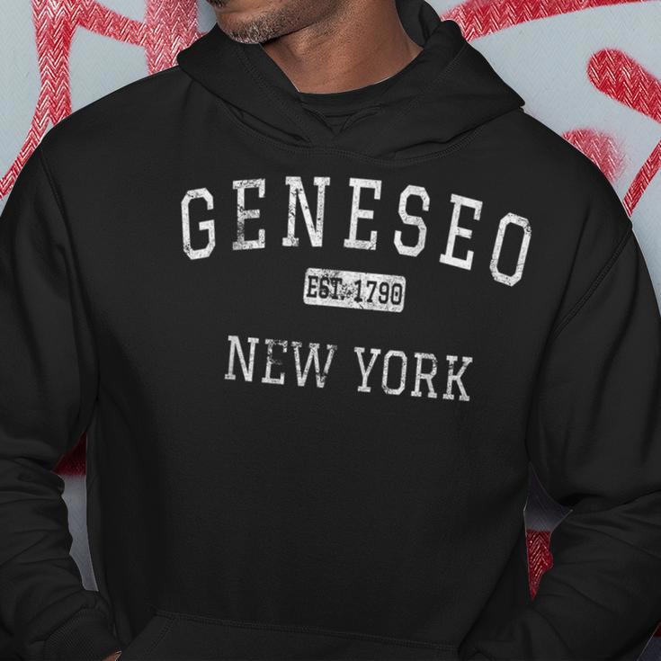 Geneseo New York Ny Vintage Hoodie Unique Gifts