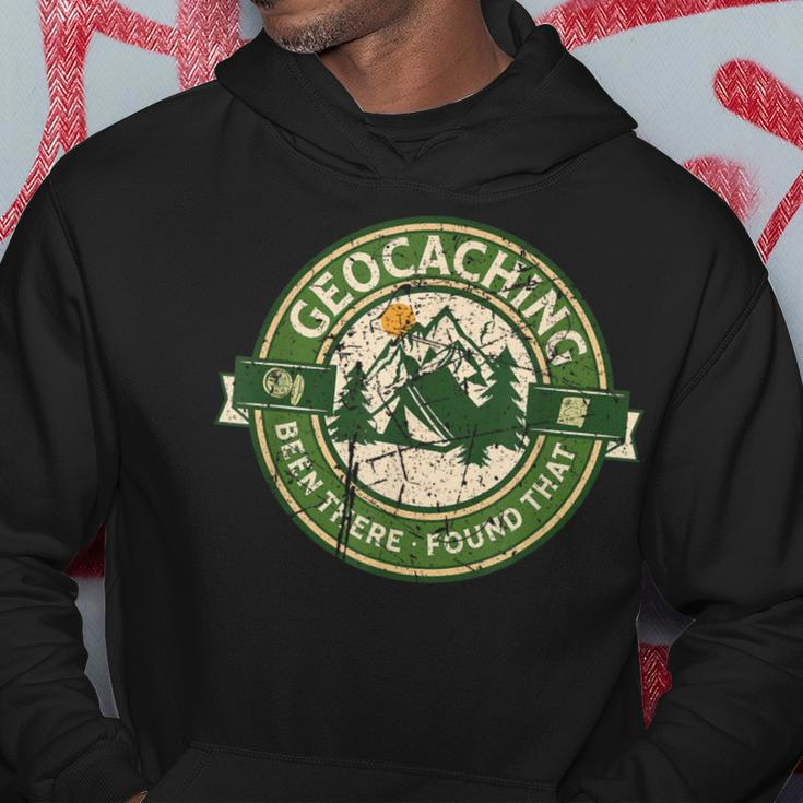 Geocaching Retro Distressed Geocache Lover Women Hoodie Personalized Gifts