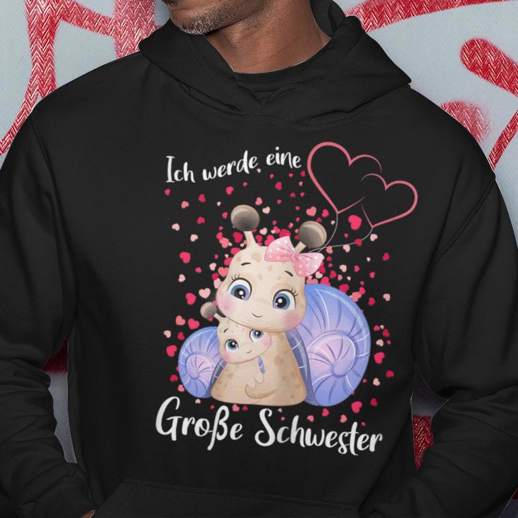 German Announcement Ich Werde Große Schwester S Hoodie Lustige Geschenke