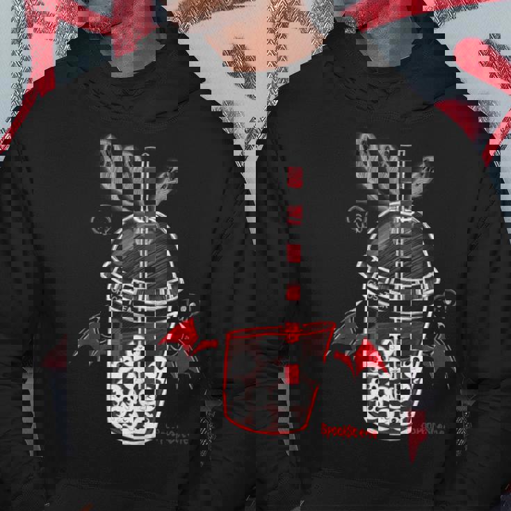 Ghos-Tea Spooky Boba Emo Goth Alt Red Hoodie Personalized Gifts