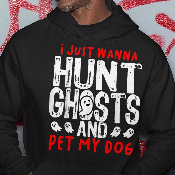 Ghost Hunter Paranormal Hunting Investigator Dog Lover Hoodie Unique Gifts