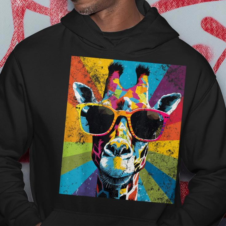 Giraffe Vintage Sunglasses African Animal Lover Hoodie Unique Gifts