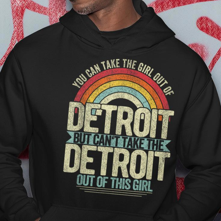 Girl Out Of Detroit Michigan Hometown Home Detroit Hoodie Unique Gifts