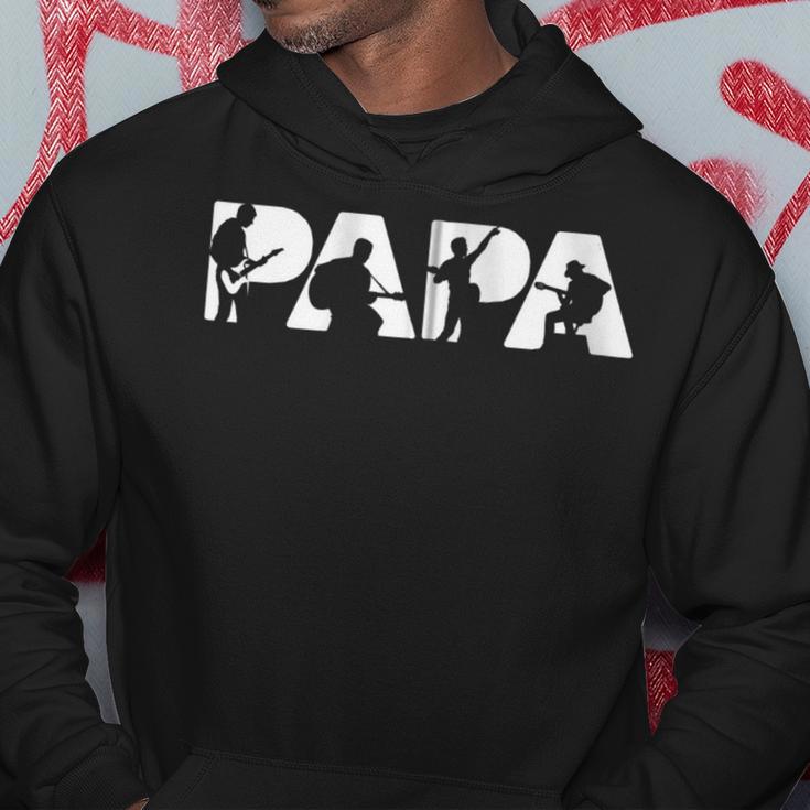 Gitarre Papa Retrointage Lustig Papa Gitarre Kapuzenjacke Kapuzenpullover Lustige Geschenke