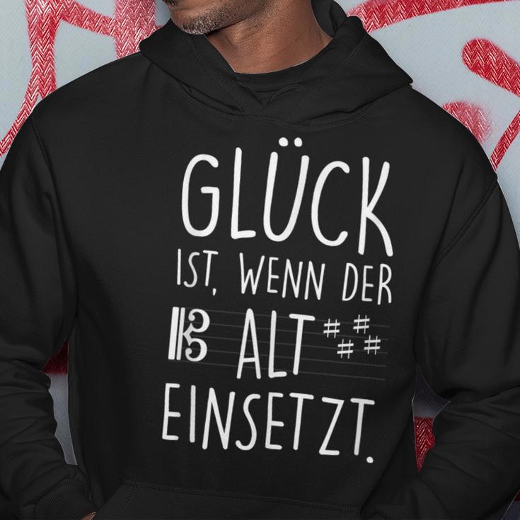 Glück Wenn Alt Einsetz Hoodie Lustige Geschenke