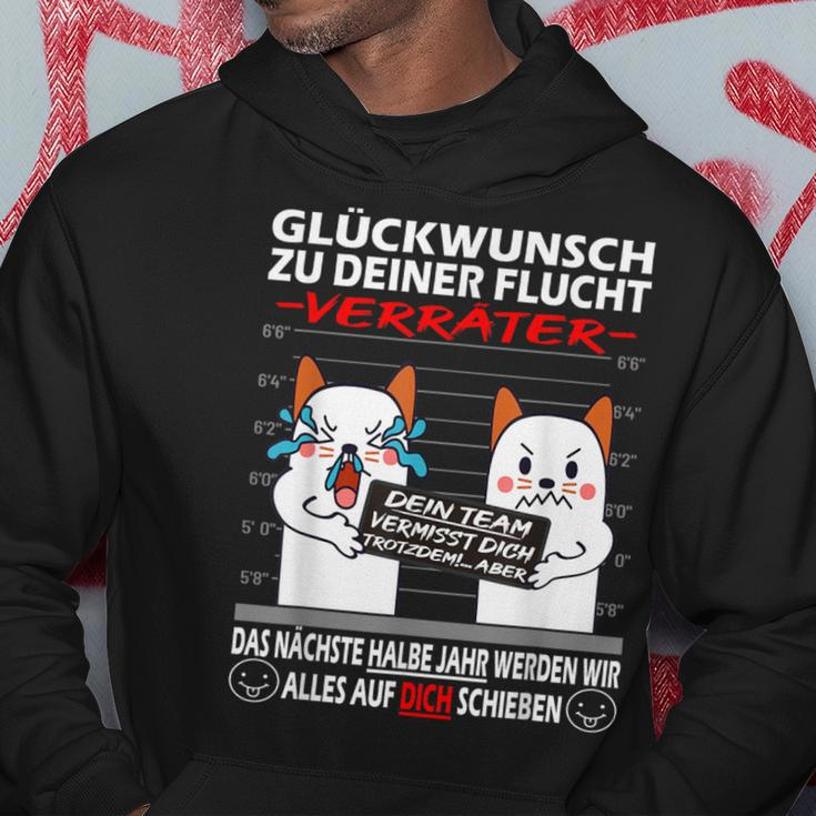 Glückwunsch Zu Deiner Flucht Kündigung Neuen Job Cat S Hoodie Lustige Geschenke