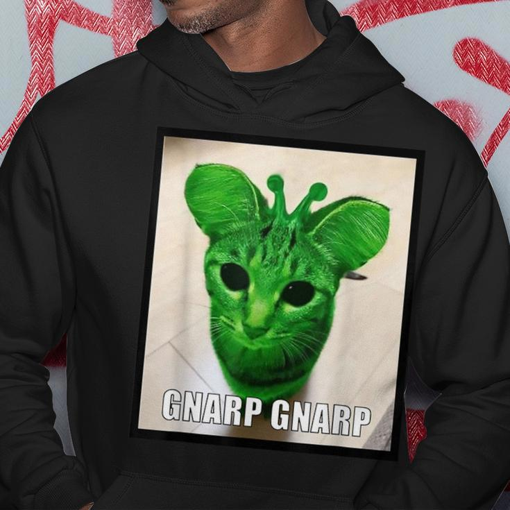 Gnarp Cat Silly Alien Cat Meme Hoodie Funny Gifts