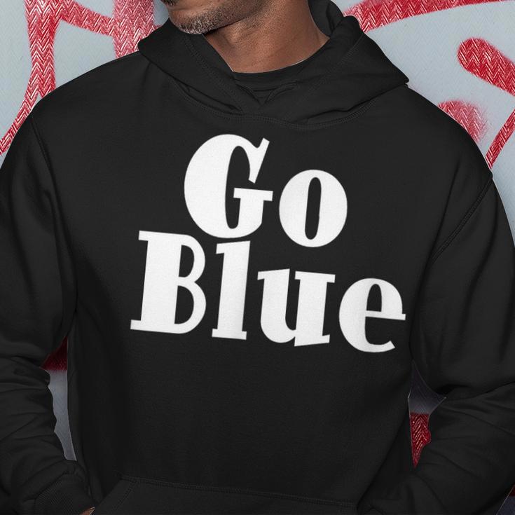 Go Blue Team Spirit Gear Color War Royal Blue Wins The Game Hoodie Unique Gifts