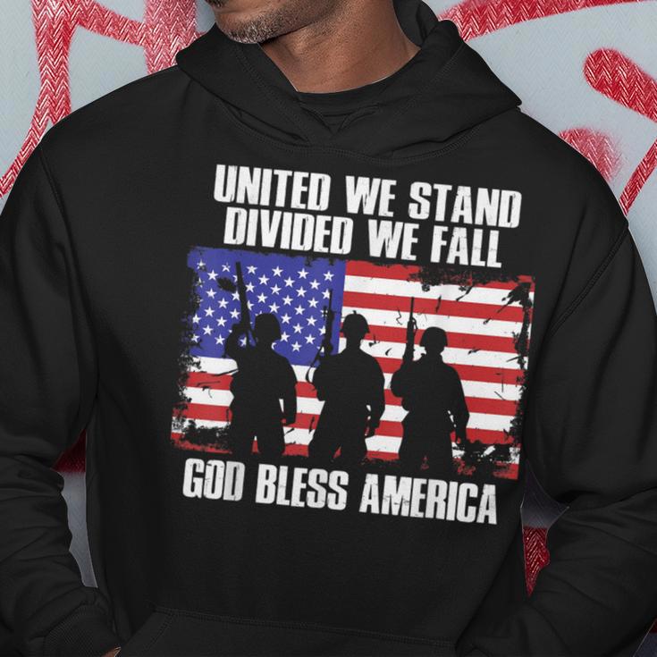 God Bless America United We Stand Divided We Fall Hoodie Unique Gifts