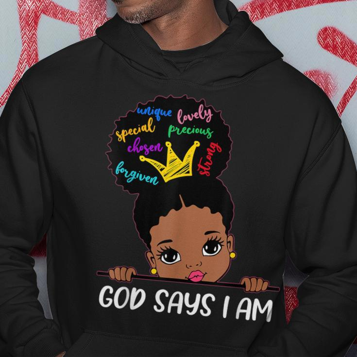 God Says I Am Melanin Girls Black History Junenth Toddler Hoodie Personalized Gifts