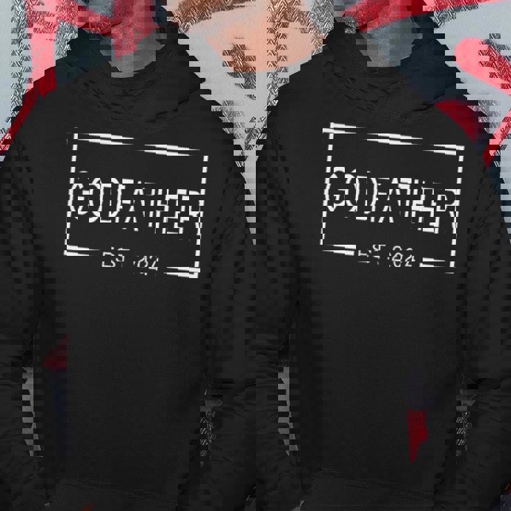 Godfather Est 2024 First Time Godfather Father's Day Hoodie Unique Gifts